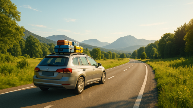 Voyage sur la route pendant les vacances d’été