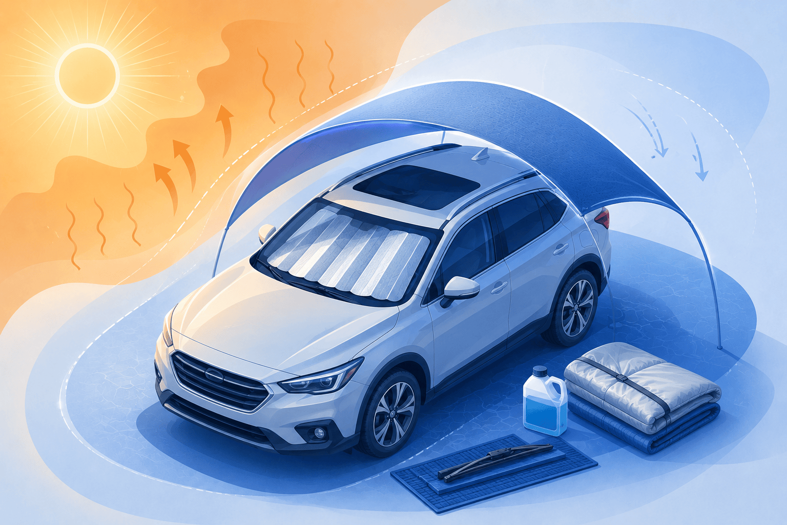 Cómo proteger el coche de las altas temperaturas